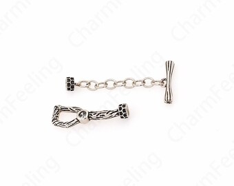 Micro pavé CZ Charm Clasp, Bar OT Clasp, 18K Gold Filled Chain Clasp, Necklace Clasp, Bracelet Clasp, DIY Jewelry Supplies