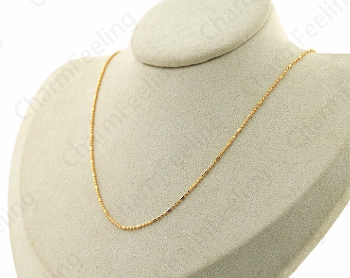 Bar Necklace,18K Gold Filled S925 Silver Necklace,Chain Necklace,Cylinder Necklace, Fashion Necklace,Classic Necklace,Gift For Her