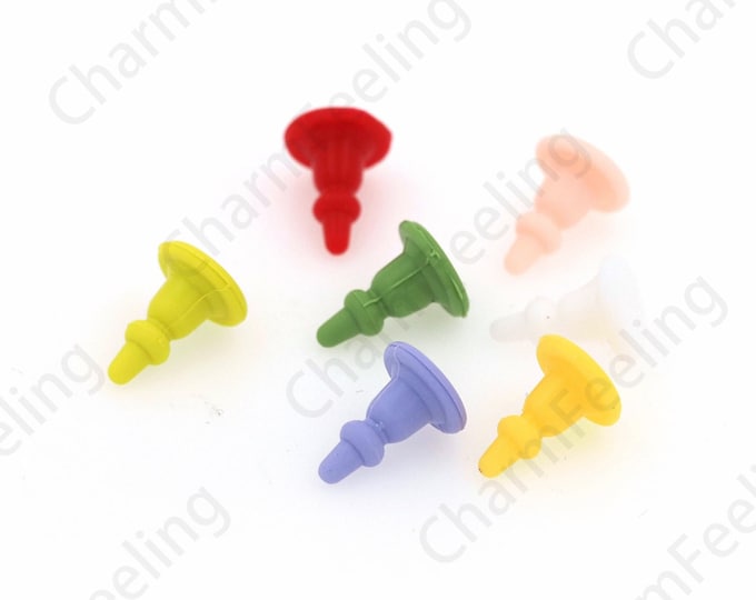 10 PCS Silicone Ear Back Silicone  Nickel-Free Rubber Back -Earring Stoppers-Brass DIY jewelry 11x8.5mm
