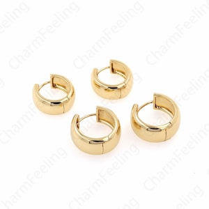 Oorbellen voor dagelijks gebruik, prachtige oorbellen, 18K gold filled oorbellen, hoepeloorbellen, minimalistische oorbellen, cadeaus voor haar