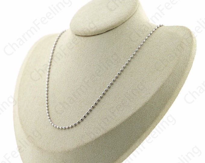 Oval Necklace,S925 Silver Necklace,Chain Necklace,Cylinder Necklace,Sterling Silver Necklace,Fashion Necklace,Classic Necklace,Gift For Her