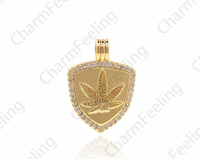 Maple Leaf Pendant, Canadian Maple Leaf Necklace, Canadian Charm, Plant Charm, DIY Jewelry Making Supplies 26.5x15x2.5mm 1pcs