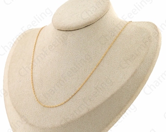 18K Gold Filled Square Necklace S925 Sterling Silver Necklace Chain Necklace Rectangle Necklace Fashion Necklace Gift For Her