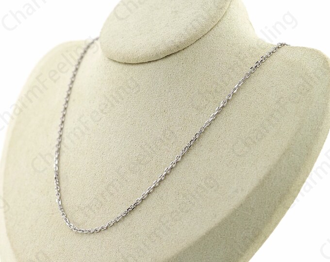Rectangle Necklace Chain Necklace S925 Sterling Silver Necklace Square Necklace Fashion Necklace Classic Necklace Gift For Her