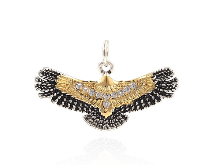 antique eagle,bald eagle pendant,bald eagle charm,eagle gifts 27*16mm 1pcs