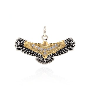 antique eagle,bald eagle pendant,bald eagle charm,eagle gifts 27*16mm 1pcs