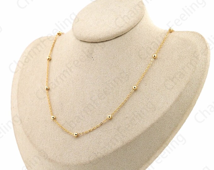 Classic Necklace, S925 Silver Necklace,Cable Chain Necklace, Twisted Necklace,18K Gold Filled Necklace, Fashion Necklace, Gift For Her