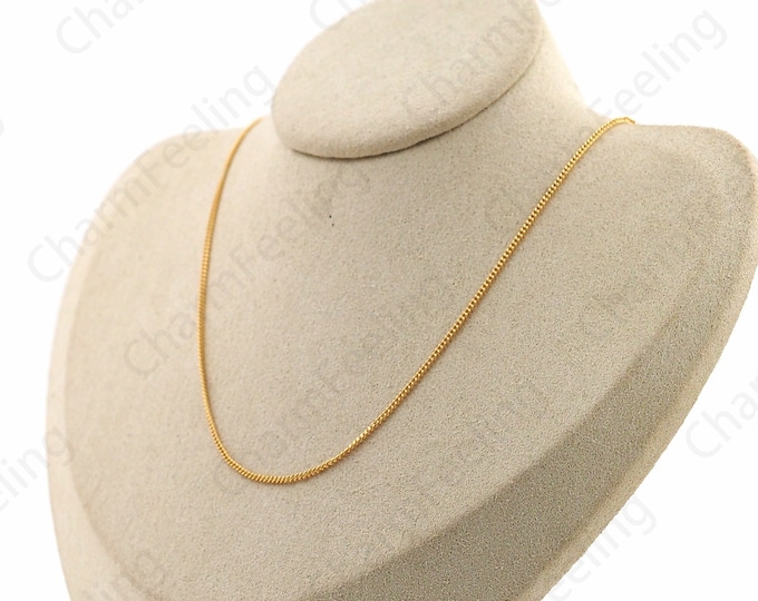 Sterling Silver Necklace, Twisted Necklace,Cable Chain Necklace,18K Gold Filled S925 Silver Necklace, Fashion Necklace,Gift For Her