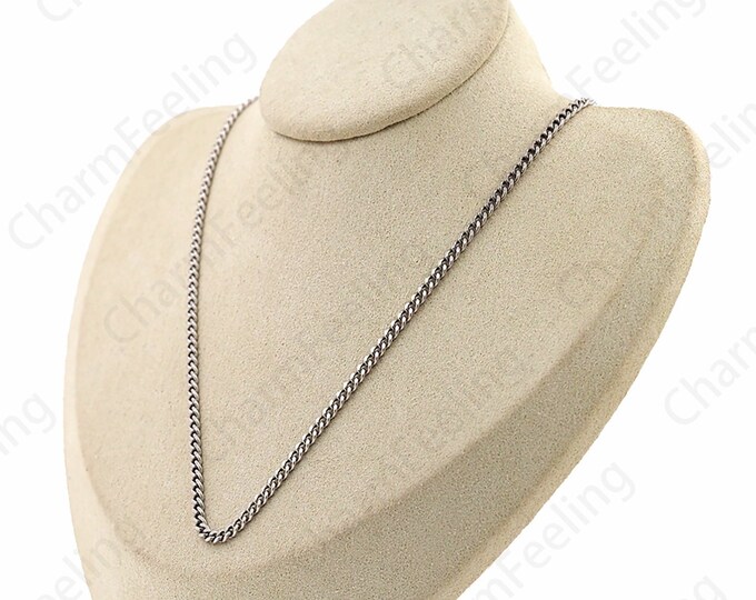 Fashion Necklace, Classic Necklace, Chain Necklace, Sterling Silver Necklace, S925 Silver Necklace, Twisted Necklace, Gift For Her