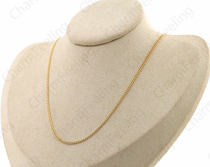 Cable Chain Necklace,18K Gold Filled S925 Silver Necklace, Twisted Necklace,Sterling Silver Necklace, Fashion Necklace,Gift For Her