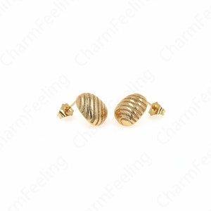 Micropavé CZ Fashion Earrings,18K Gold Filled Huggie Hoops, Ear Hoops Charm, Simple Earrings, Perfect Gift For Her and For Girls 10x27x20mm