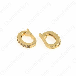 1pcs,Oval Clasp Brass Carabiner, Oval Gold Clasp, Matching Jewelry Clasp, Oval Screw Clasp, Jewelry Clasp, Necklace Clasp,9x6.5x2mm