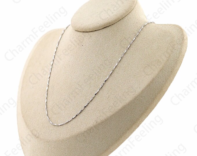 S925 Silver Necklace,Sterling Silver Necklace,Bar Necklace,Chain Necklace,Cylinder Necklace,Fashion Necklace,Classic Necklace,Gift For Her