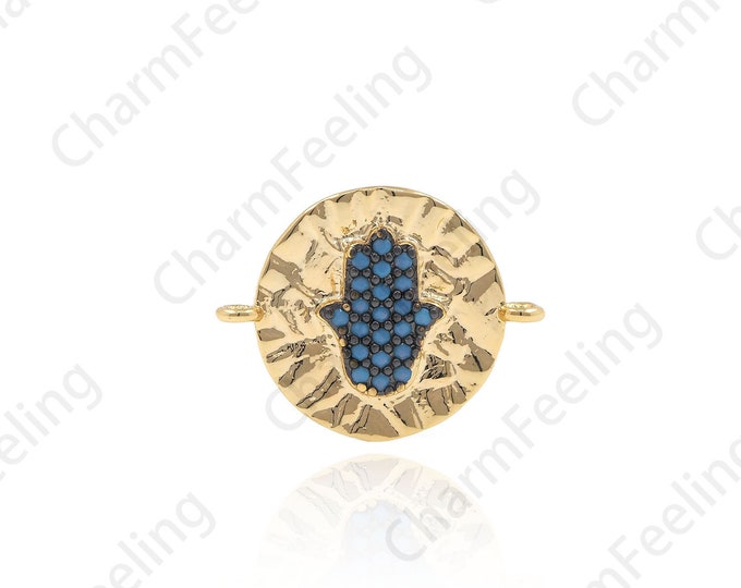 palm connector,palm pendant,palm charm,hamsa palm 14x18x2mm 1pcs