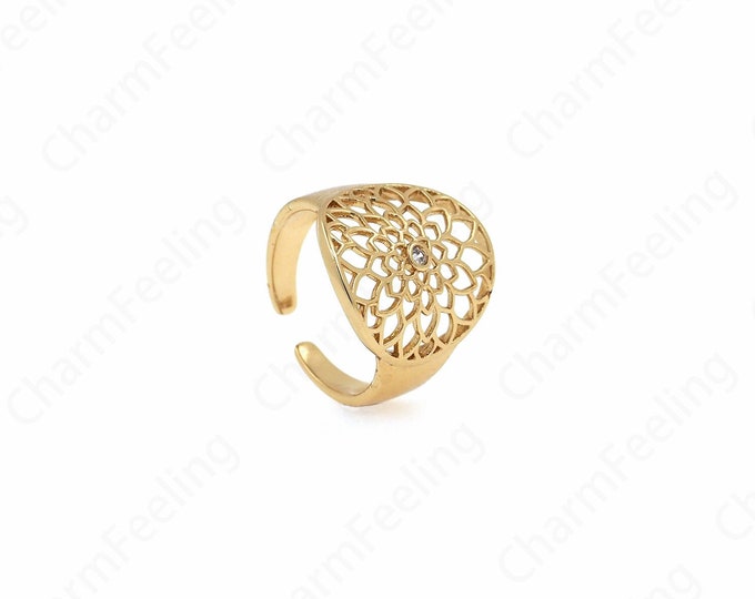 Statement Rings,18K Gold Filled Adjustable Rings, Line Rings, Thin Rings, Fashion Rings, Gold Open Rings,