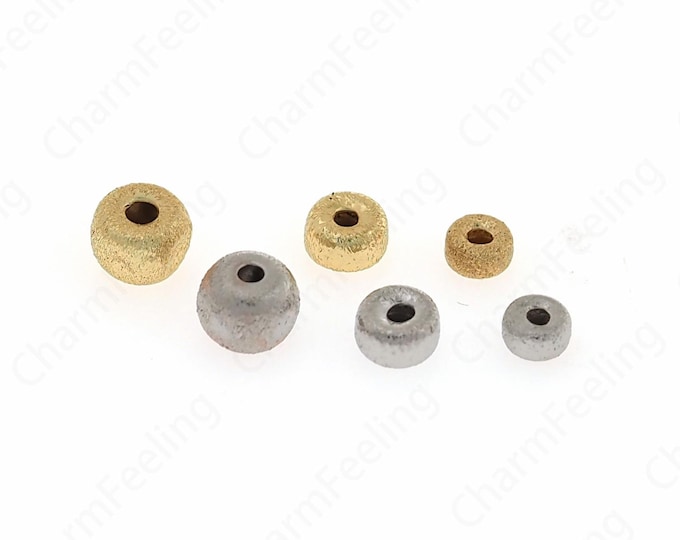 10 pcs 18K Gold Filled Flat Spacer Beads,Disc Spacer Beads,Flat Rectangle Beads,Flat Bead Bracelet,DIY Jewelry Supplies,
