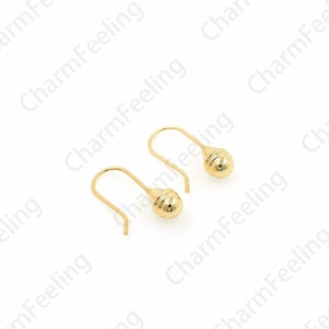 1 Pair, Bone Clip Earrings, 18K Gold Filled Minimalist Clip Earrings, Earmuffs, Thin Earrings, Earring Accessories, 24x7mm