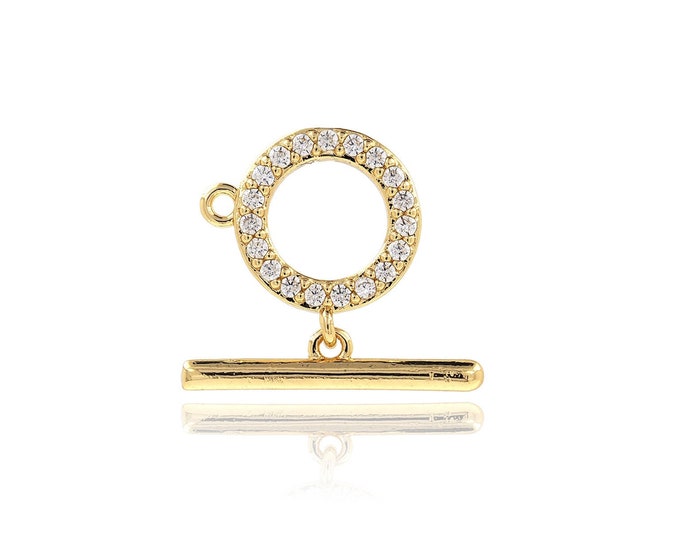 Round Clasp, Carabiner, Gold Clasp, OT Clasp, 18K Gold Filled Necklace Clasp,Bracelet Clasp,DIY Jewelry Supplies,