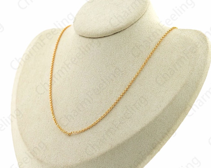 18K Gold Filled Fashion Necklace, Gold Necklace,Round Necklace,Silver Ring Necklace,S925 Silver Necklace,Classic Necklace,Gift For Her,