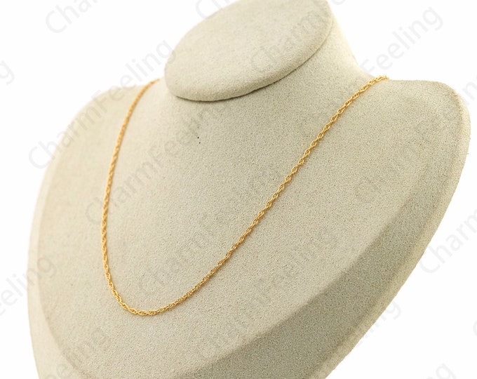 Cable Chain Necklace,Twisted Necklace,18K Gold Filled S925 Silver Necklace, Sterling Silver Necklace, Fashion Necklace,Gift For Her