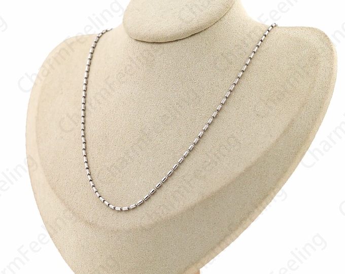 Sterling Silver Necklace,Cylinder Necklace,Fashion Necklace,Classic Necklace,Oval Necklace,S925 Silver Necklace,Chain Necklace,Gift For Her