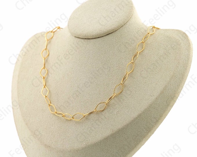 18K Gold Filled Square Necklace Rectangle Necklace Chain Necklace S925 Sterling Silver Necklace Fashion Necklace Gift For Her