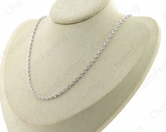 Sterling Silver Necklace, S925 Silver Necklace, Twisted Necklace, Chain Necklace, Fashion Necklace, Classic Necklace, Gift For Her