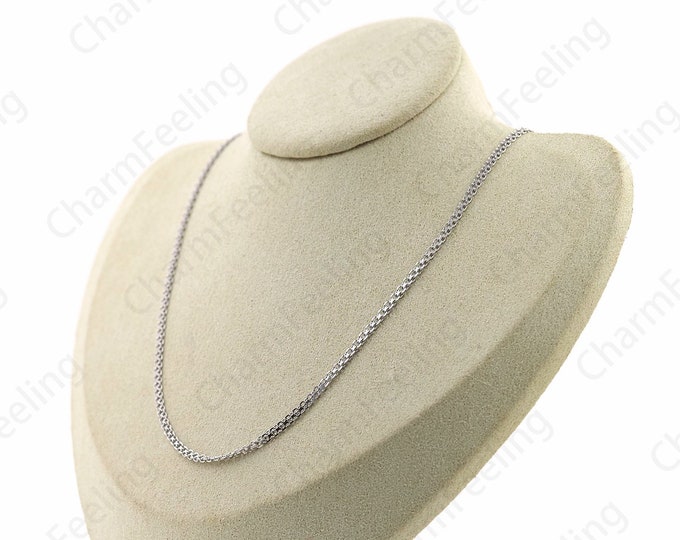 Chopin Chain Necklace, S925 Silver Necklace, Tank Chain Necklace, Fashion Necklace, Gift For Her, Double Chain Necklace,