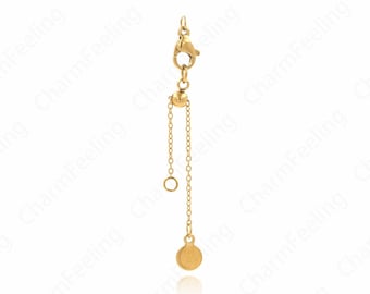 Lobster Clasp Tassel Jewelry, 18K Gold Filled Tassel Pendant,Gold Tassel Necklace, DIY Jewelry Making Accessories 70mm