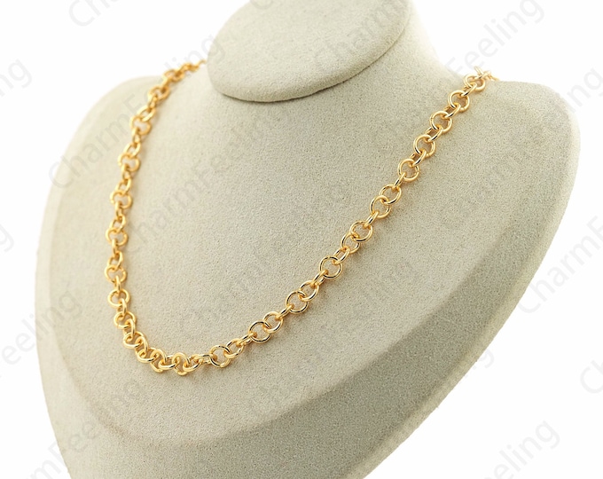 Gold Necklace,Round Necklace,Silver Ring Necklace,S925 Silver Necklace,18K Gold Filled Fashion Necklace, Classic Necklace,Gift For Her,