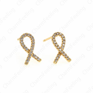 1 Pair 18K Gold Filled Cross Cartilage Earrings, Gold Cartilage Earrings, Pierced Earrings, Cross Line Earrings,14x8x3mm