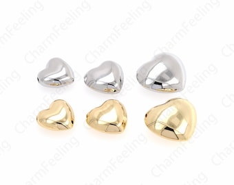 Spacer Beads Charm, Love Spacer Beads,18K Gold Filled Heart-Shaped Spacer Beads,Love Charm,DIY Jewelry Accessories