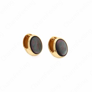 Oval Earrings,18K Gold Filled Party Earrings,Micropavé CZ Gold Earrings,Round Earrings,Dainty Earrings,DIY Jewelry Supplies 20x16x14mm