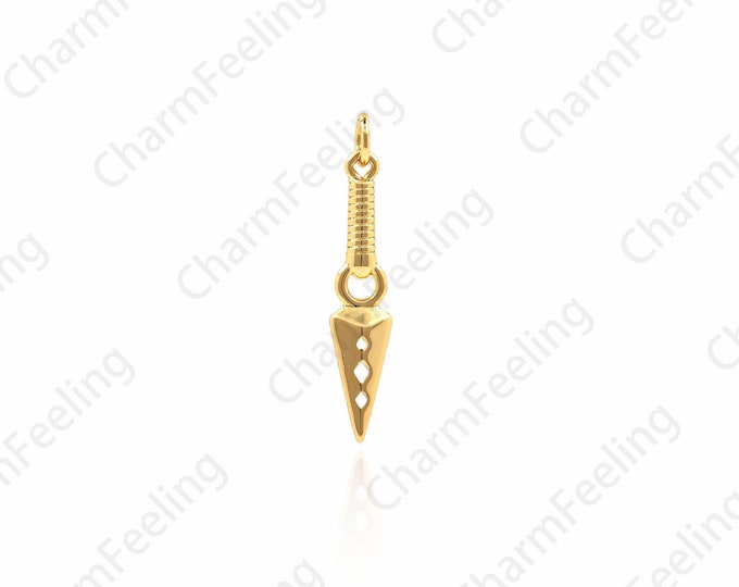 Sword Pendant, Gothic Jewelry, Dagger Jewelry, Gothic Dagger Pendant, DIY jewelry Making Accessories 30.5x5.7x2.7mm 1pcs