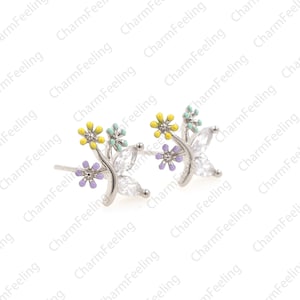 Sementales de hoja, sementales dainty, pernos de la naturaleza, pernos de hoja, pernos simples, accesorios de joyería para orejas 1 par