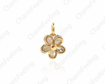 daisy pendant,sunflower necklace,sunflower bracelet,sun flower jewelry 12*9*5mm 1pcs