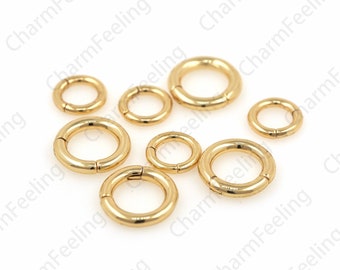 Spring ring clasps 40/50pcs connection for necklace bracelet jewelry DIY buckle 