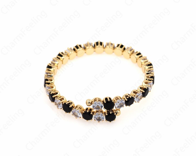 Adjustable Bracelet,Zircon Tennis Bracelet,Fashion Bracelet,Zircon Bracelet,Friendship Bracelet,18K Gold Filled Dainty Bracelet,66mm