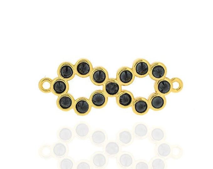 Infinite connector,two names infinity,brass infinity charm,infinity link,infinite symbol 9*23*2mm 1pcs
