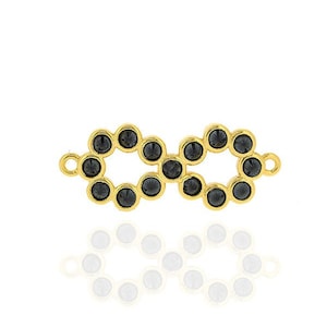 Infinite connector,two names infinity,brass infinity charm,infinity link,infinite symbol 9*23*2mm 1pcs