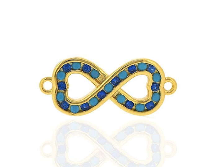 Infinite connector,Infinite bracelet,brass infinity charm 8*19*2mm 1pcs