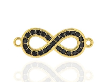 infinite connector,infinite bracelet,infinite charm,infinite symbol 7*20*2mm 1pcs