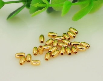 oval spacer beads,Barrel spacer beads,tube spacer beads,drum spacer bead 3x5mm 4x6mm  10pcs / 20pcs/50pcs