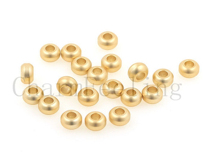 flat round bead-round spacer beads-rondelle spacers-donut beads 5*3mm  1pcs