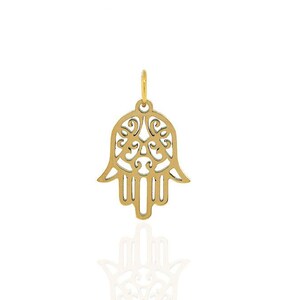 hamsa hand pendant,hamsa necklace,hand of fatima charm 20*13mm 1pcs