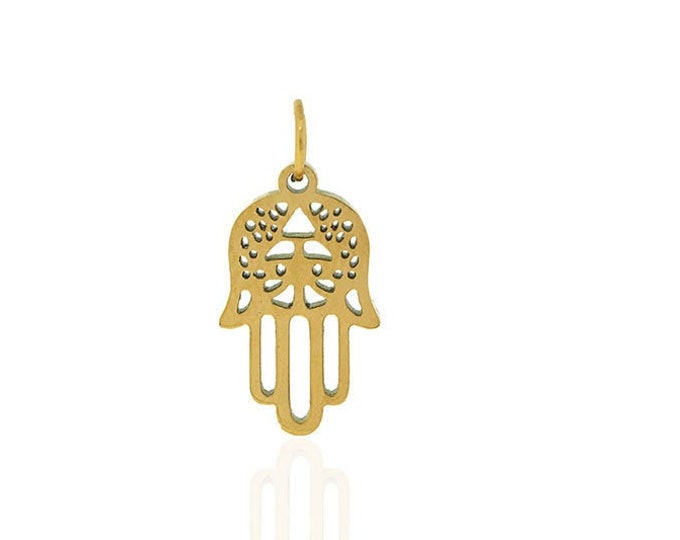 hand of god necklace,hamsa hand charm,hamsa jewelry,hamsa gift 20*10mm 1pcs