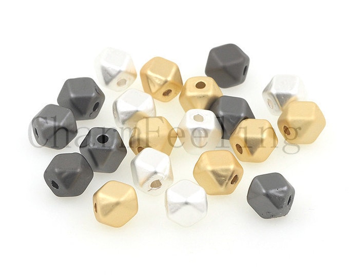 square spacer bead-square bead bracelet-square bead necklace-wholesale Frosted beads  6.5*6mm  1pcs