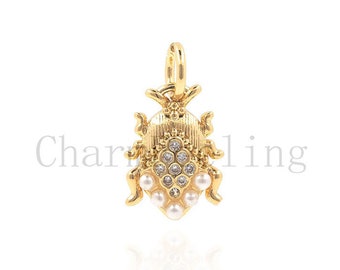frog pendant-Frog bracelet-Summer jewelry-frog gift 15.3*8.5*2.4mm 1pcs
