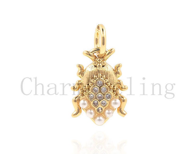 frog pendant-Frog bracelet-Summer jewelry-frog gift 15.3*8.5*2.4mm 1pcs