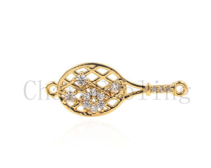 tennis racquet-tennis pendant-tennis jewelry-tennis charm-tennis gift 9*23.8*2.5mm 1pcs